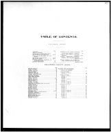 Table of Contents, Oklahoma County 1907